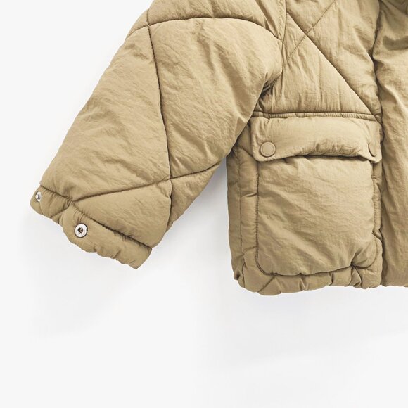 Girls' Zara Quilted Oversized Puffer Coat Sz 6-7 - Picture 3 of 9